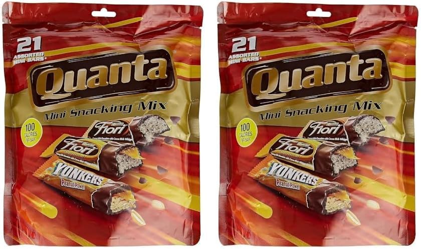 Quanta, Milk Chocolate Mini Snacking Bars Mix, 314g (Pack of 2)