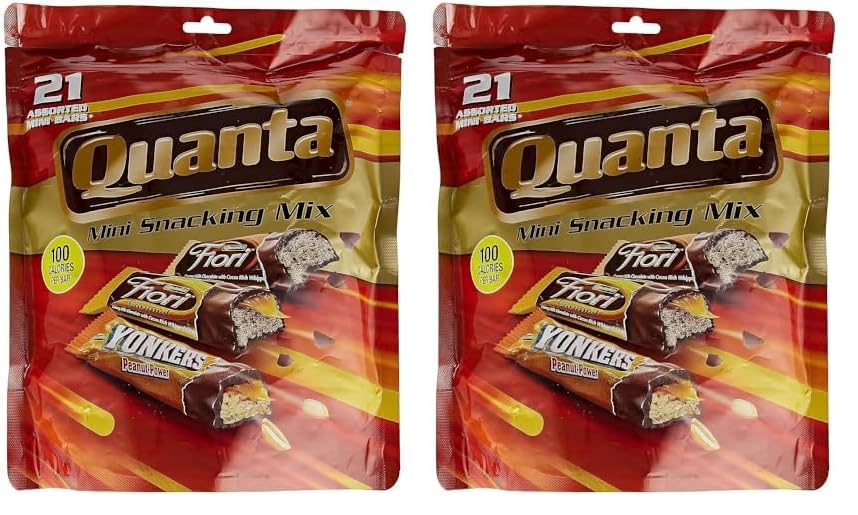 QuantaQuanta, Milk Chocolate Mini Snacking Bars Mix, 314g (Pack of 2)