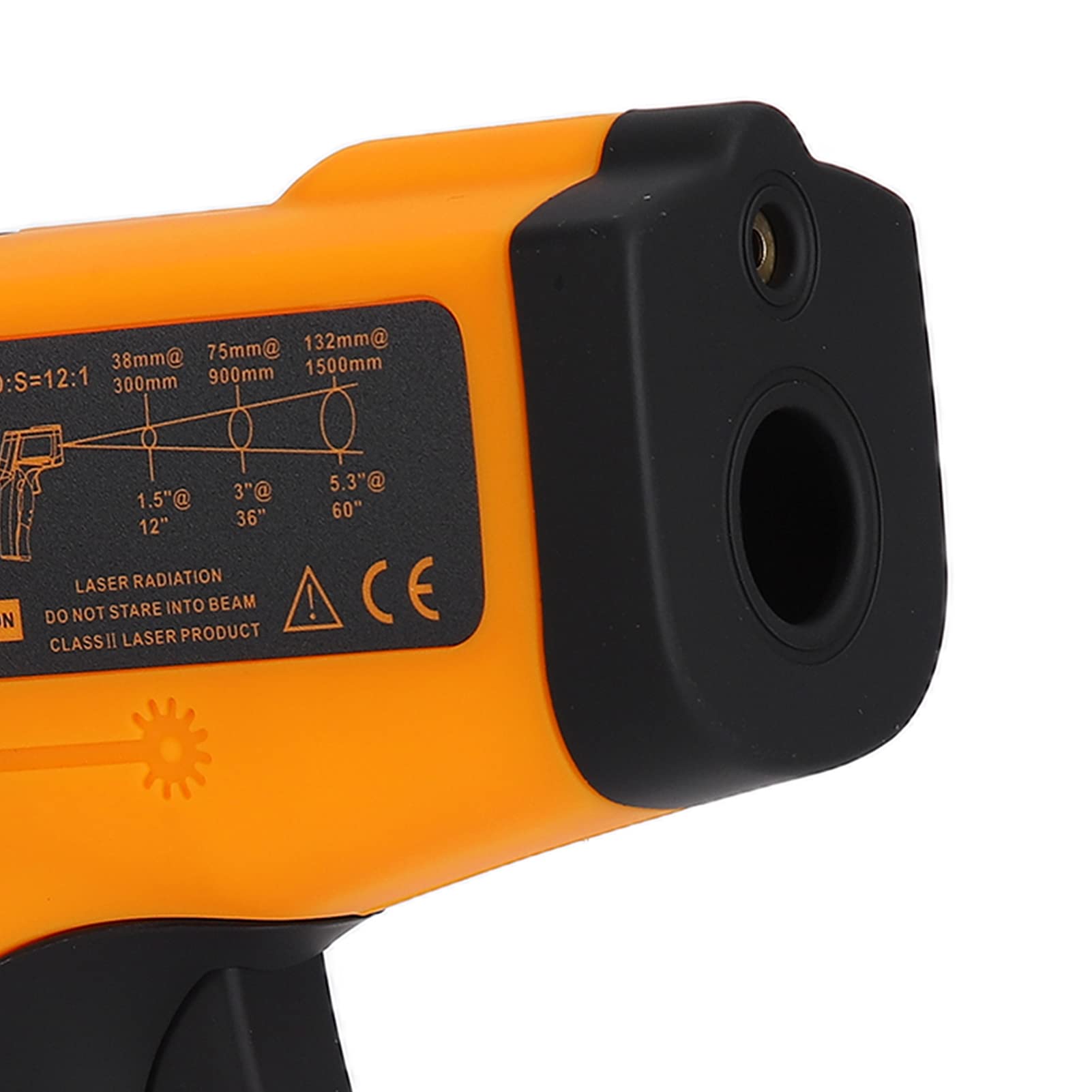 900 Infrarot-Thermometer – berührungsloses digitales Hand-Temperaturmessgerät mit 12:1 Abstand-zu-Punkt-Verhältnis und einstellbarem Emissionsgrad für Industrie- und