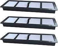 Vista 1 de Filtro de vacío HEPA de repuesto EF-6 (EF6) para aspiradoras verticales Eureka Airspeed AS1000, AS1001, AS1004, AS1000A, AS1001A, 3 piezas