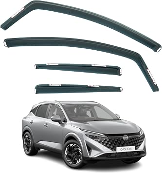 Set Of 4 Wind Deflectors Compatible with NISSAN QASHQAI 2022 2023 2024 2025 2026 Models.