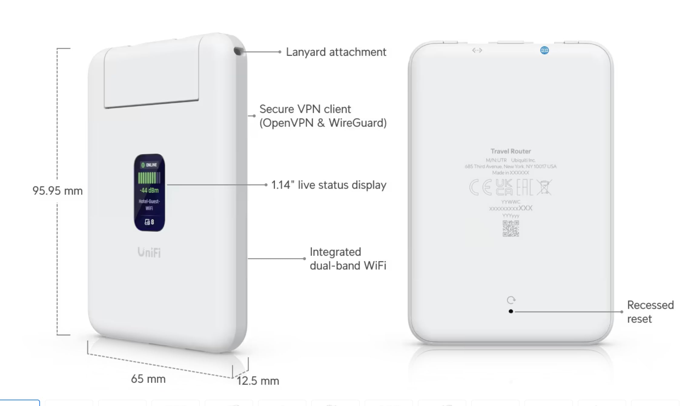 Amazon.com: Ubiquiti UniFi UTR Travel Router (Power Adapter NOT