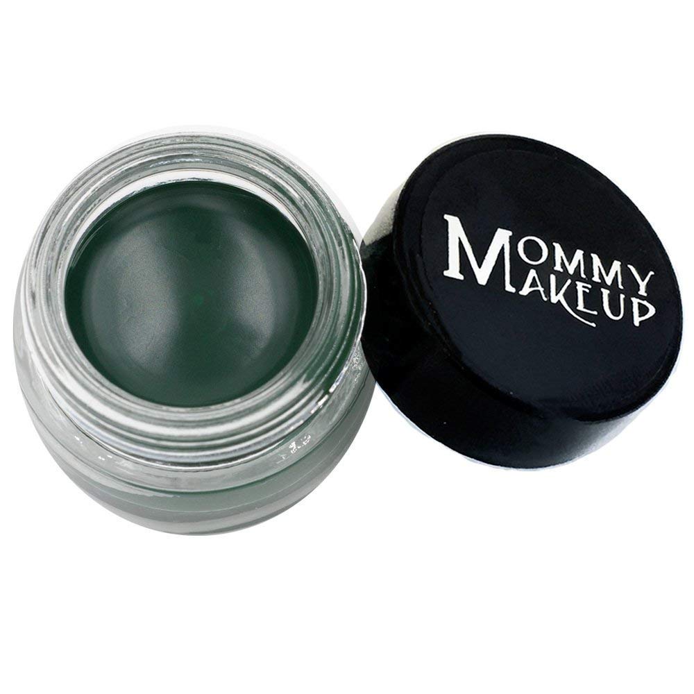 Mommy Makeup [Bundle - Save 20%] Waterproof Stay Put Gel Eyeliner in Hunter + Pointed Eyeliner Brush