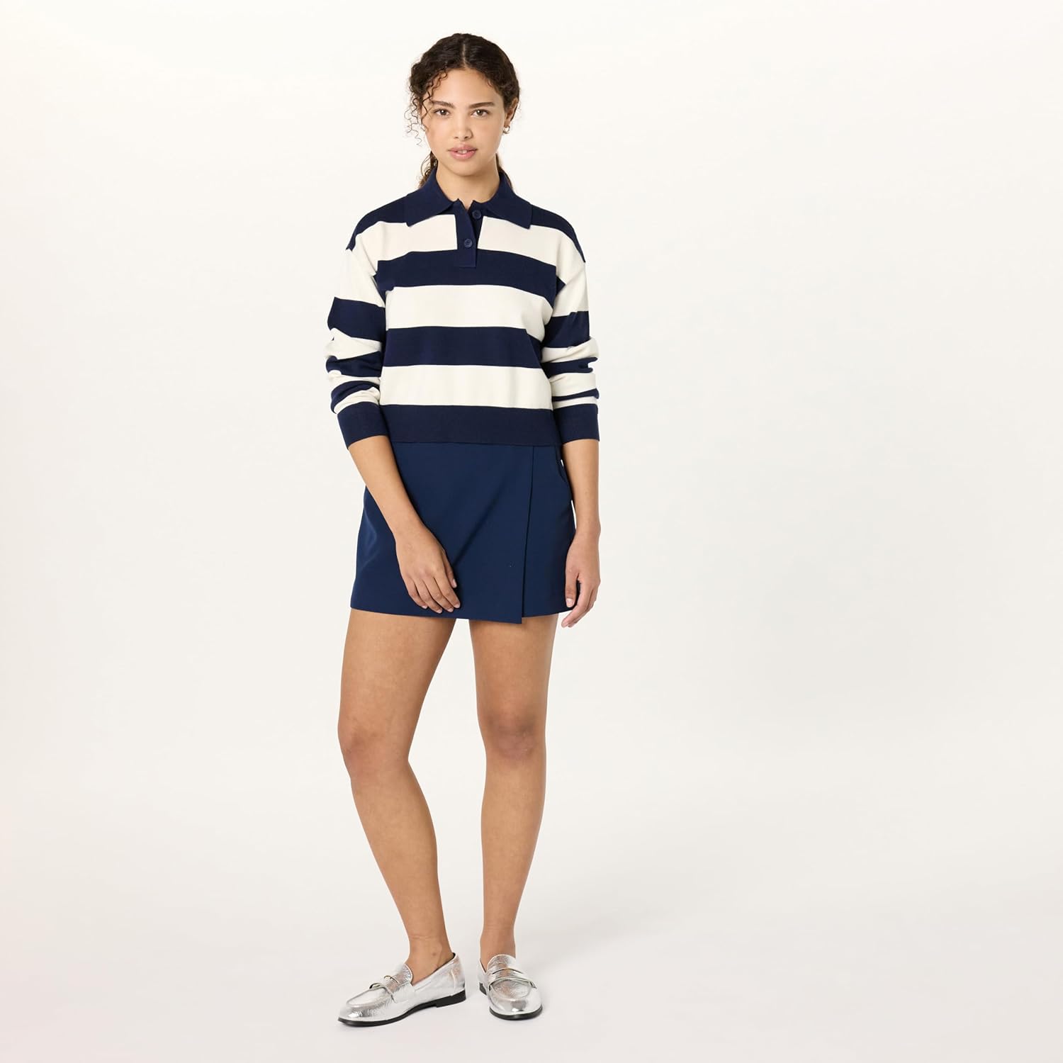The Drop Womens Kamila A-line Mini Skort - Image 3