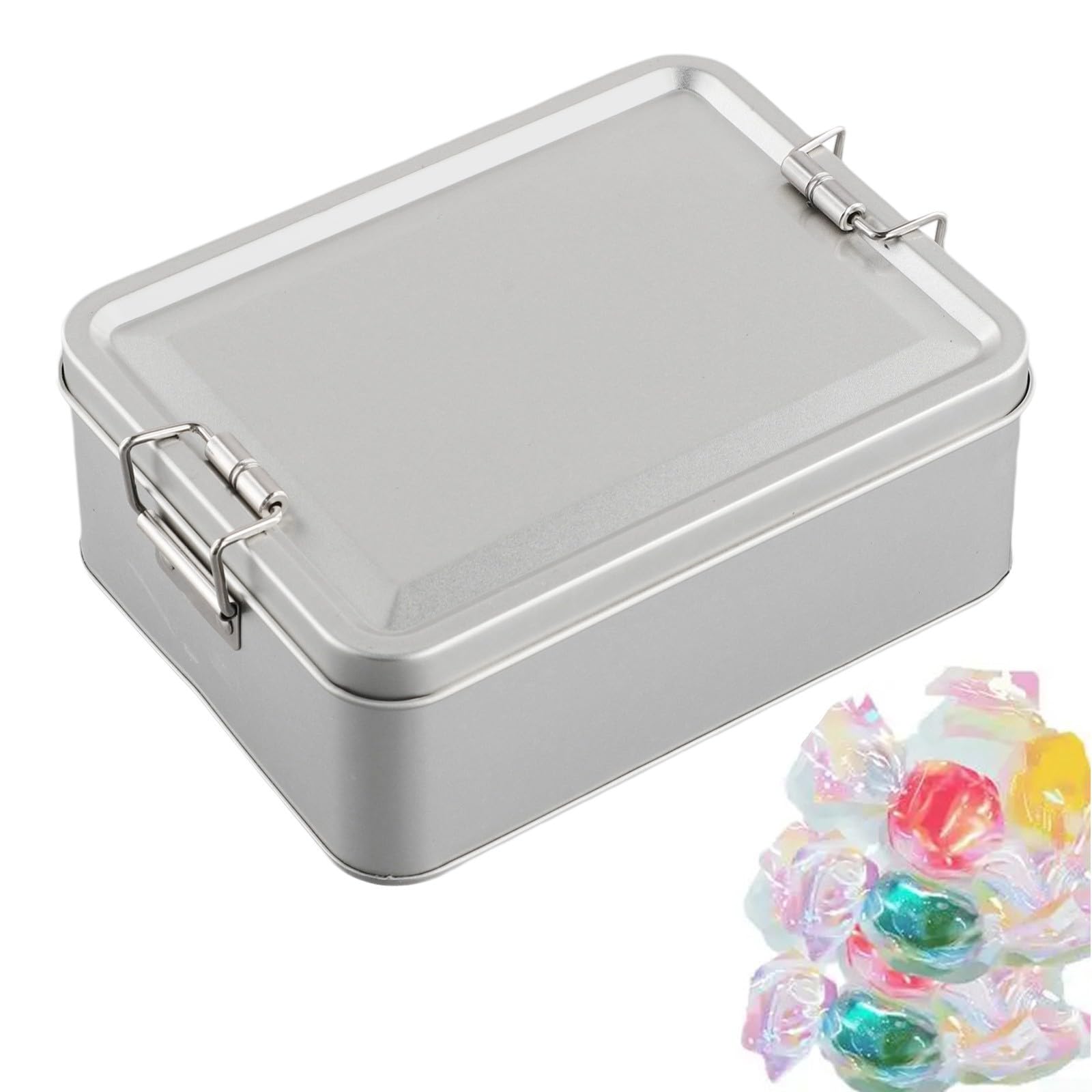 アンティーク　メタルトランク　缶缶　収納ボックス アンティーク メタルトランク 缶缶 収納ボックス