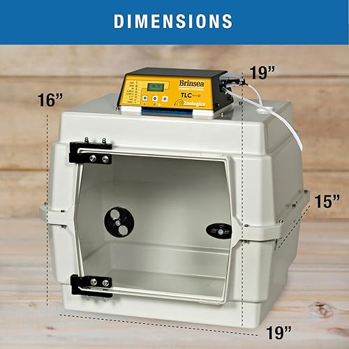 Miniatura 39 de Brinsea TLC-50 Zoologica II - Incubadora grande de cría de aves y recuperación de mascotas con control de humedad para animales enfermos, ideal