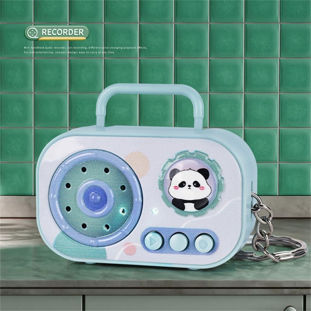 ABS Electronic Retro Cassettes Keychain Portable Voice Recorder Toy 4 Color Choices Collectible image 3