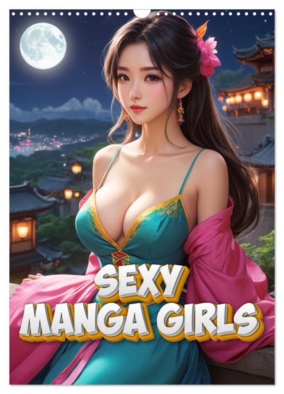 Sexy Manga Girls UK-Version (Wall Calendar 2026 DIN A3 Portrait), CALVENDO 12 Month Wall Calendar — image 1