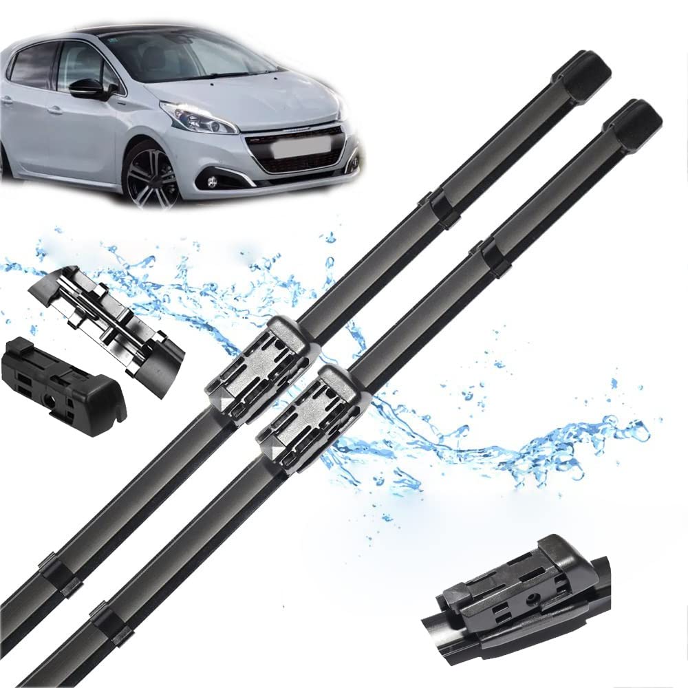 Balais d'essuie-glace Peugeot 408 MK1 de pare-brise avant structure durable