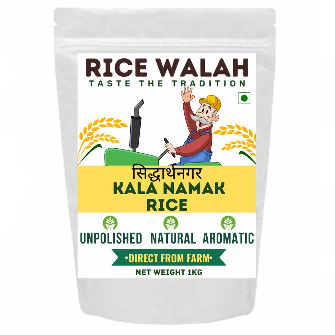RiceWalah Kala Namak Rice - 1kg - Low GI Rice- Aromatic Rice - Unpolished Rice - Directly from Farmer (B0CRF56F5L) Amazon Price History, Amazon Price Tracker