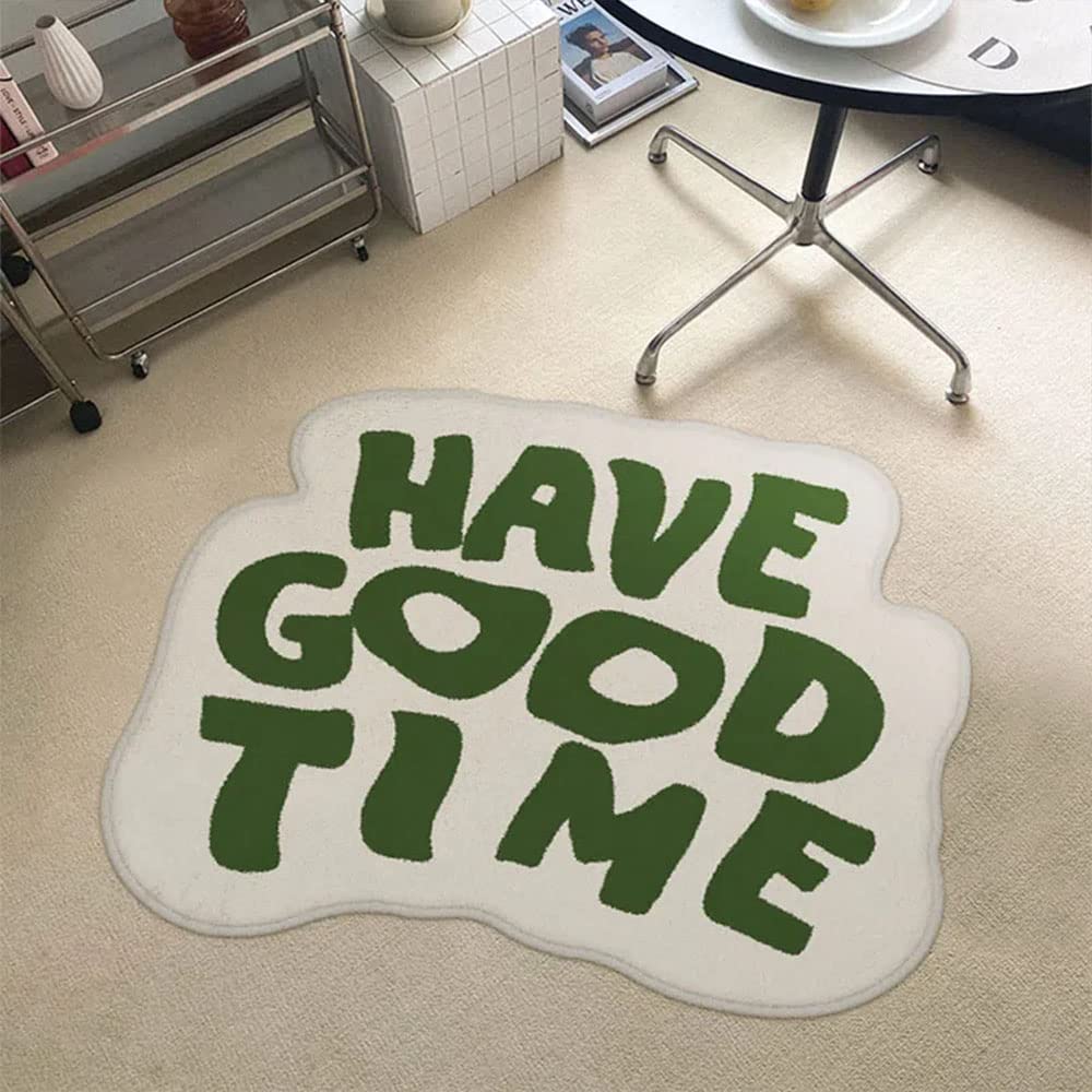 Tapis de bain absorbant vert Have a Good Time 50x61 cm