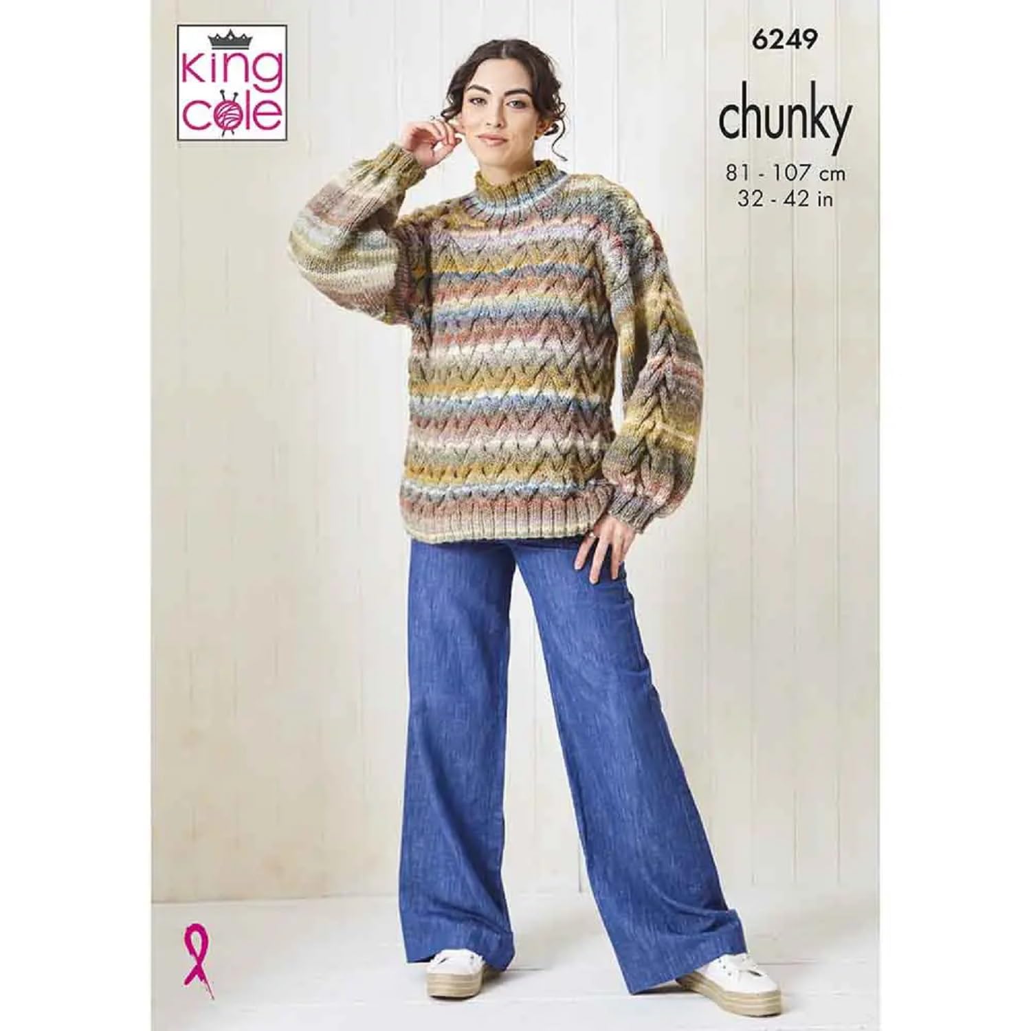 King Cole Ladies Chunky Knitting Pattern Sweater Cowl Hat & Hand Warmers 6249
