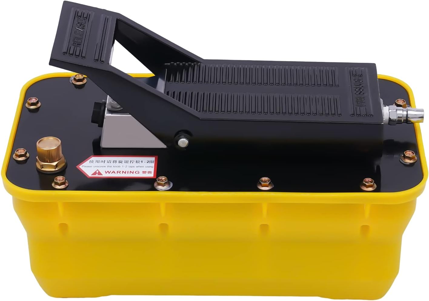 Heavy Duty Hydraulic Bead Breaker Kit Professional - 10000psi Tire Changer Tool with Air Hydraulic Foot Pump & Hose for Truck Tractor Tires