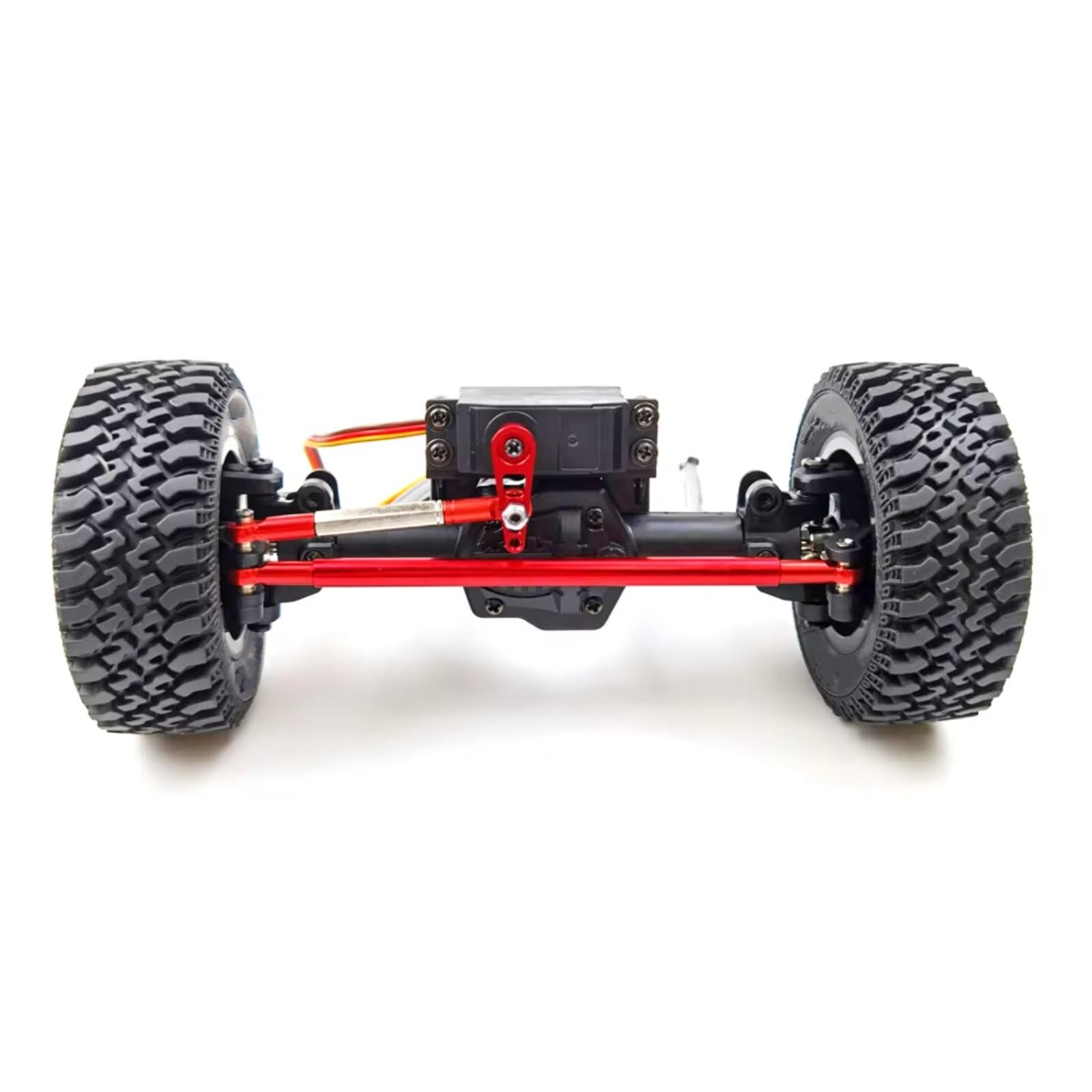 for MN MN86K MN86KS 1/12 Adjustable Steering Linkage Servo Link Pull Rod Servo Arm RC Car Crawler Upgrade Accessories Spare Part RC Car Accessories(Red)