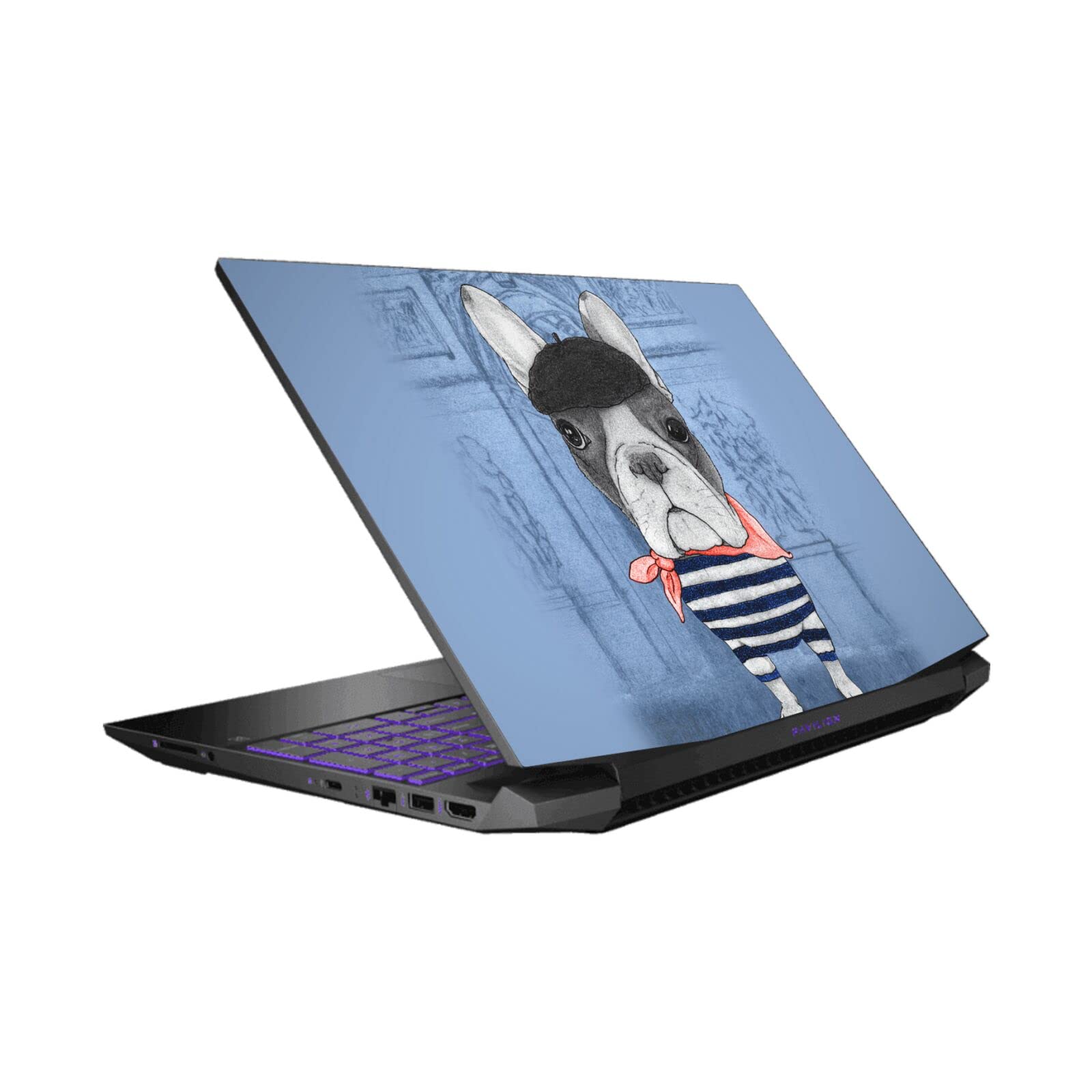 Skin French Bouledogue HP Pavilion 15.6 sublime votre espace de télétravail - 7