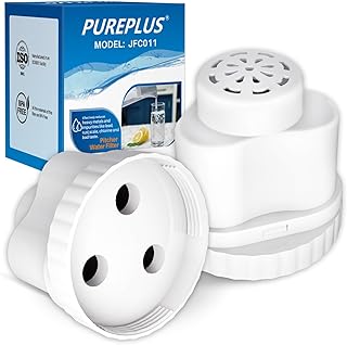 PUREPLUS Water Pitcher Filter Replacement For Epic, Seychelle, Aquagear water pitcher or dispenser, 150 gallons water pitcher filters, BPA Free, 2PACK