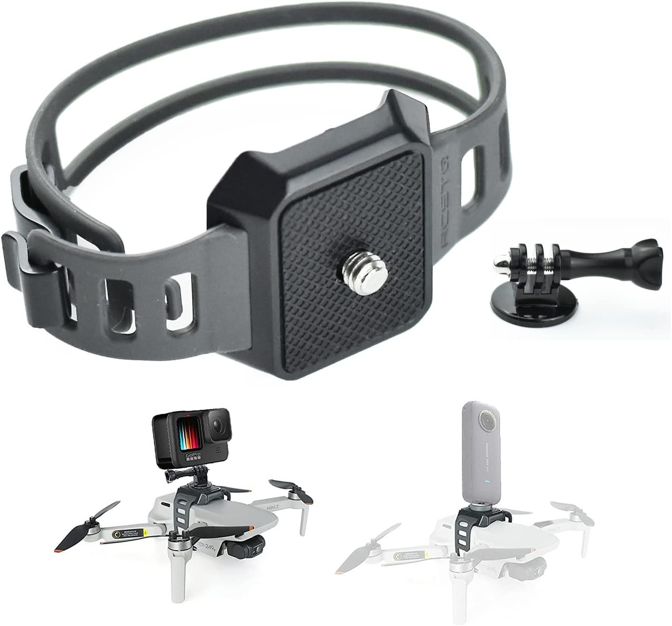 Camera Drone Mount for Mavic 3, Air 2S, Fimi X8 SE, Autel EVO 2 - Compatible with GoPro Hero 11, Insta360 One X3, One RS