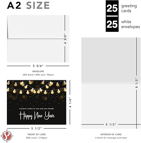 Miniatura 6 de Más cálidos deseos para ti y tu familia, tarjetas de felicitación de feliz año nuevo 2024 – Navidad corporativa, negocios, invitaciones de fiesta,