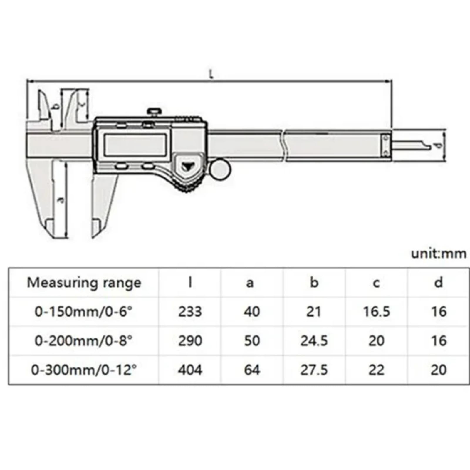 Calibrador Digital 500-196-30 de 0 a 150 mm, precisión de 0,01 mm, calibradores Vernier LCD de 6 Pulgadas, Herramientas de medición electrónicas de Acero Inoxidable