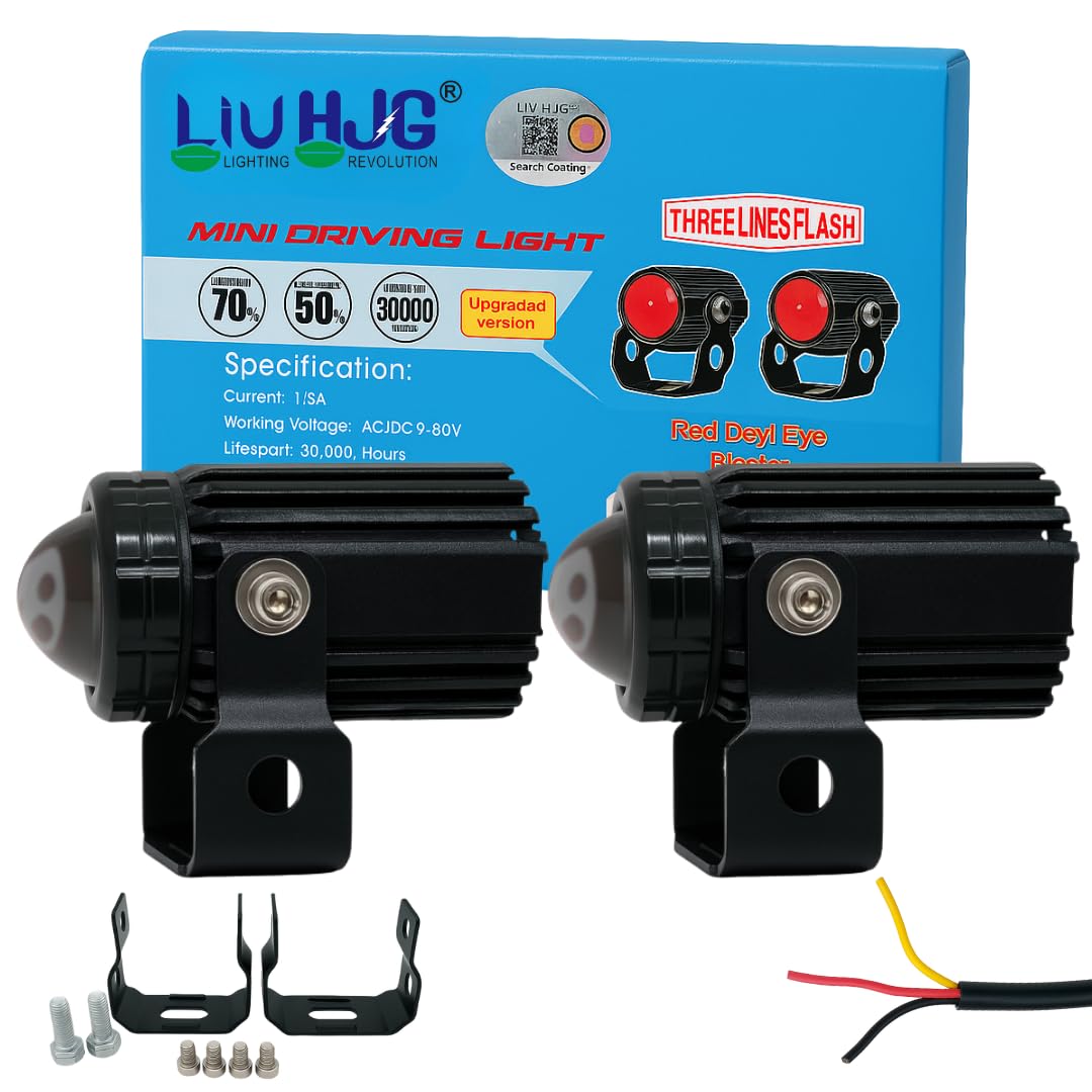 LIU HJG Mini Drive Dual Color LED Fog Light 40W | Yellow/White Fog