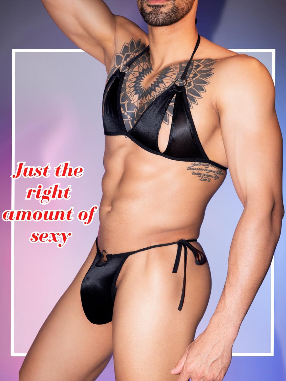 Lingerie Set For Men, Sexy Bra And Panty, Mens Sissy Clothes, Thong Bikini Underwear G String Exotic Man Gay - Image 6