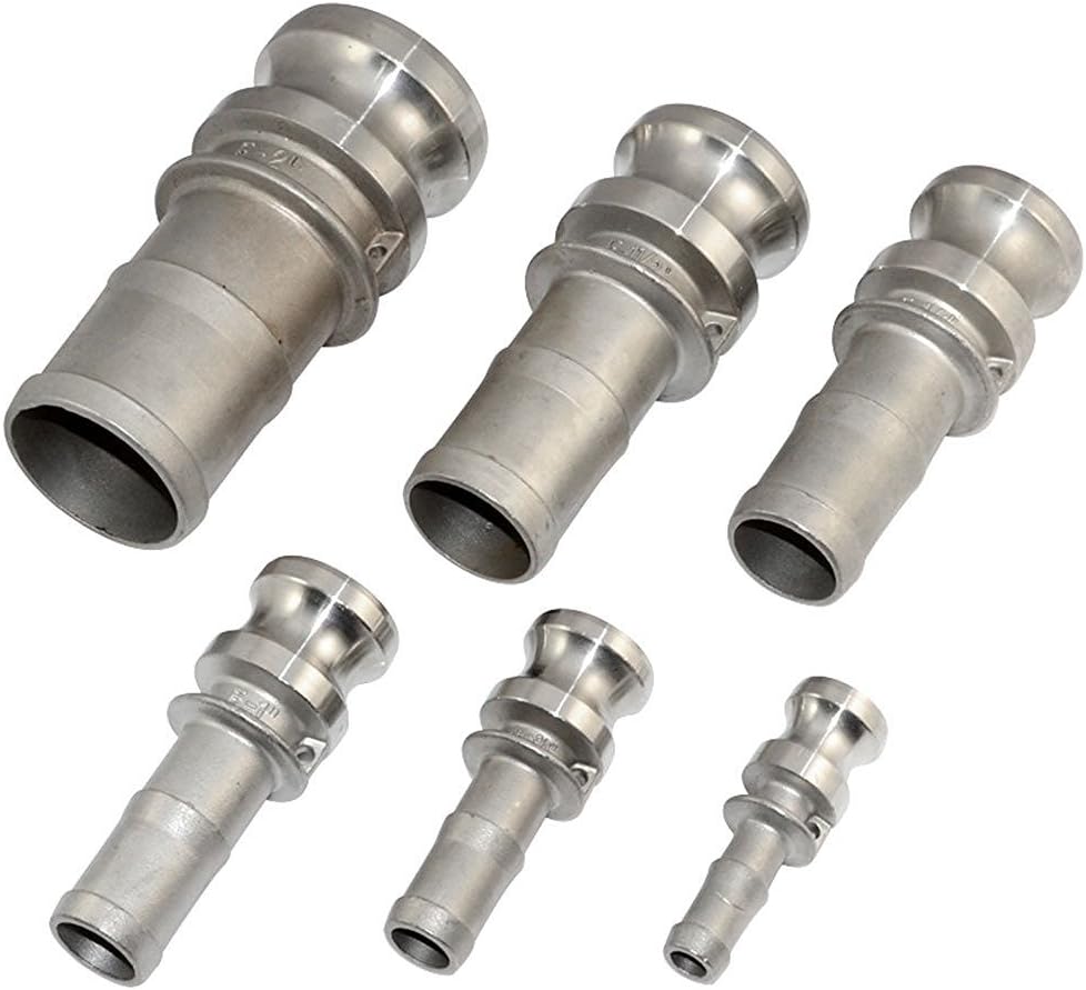 Megairon Stainless Steel 316 Hose Barb Fitting 1" Type E Trash Pump