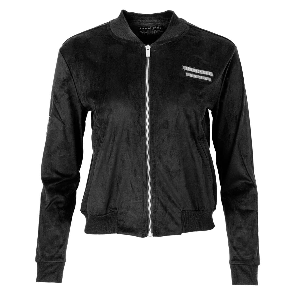 Hard Rock Women's Brushed Bomber Jacket Black