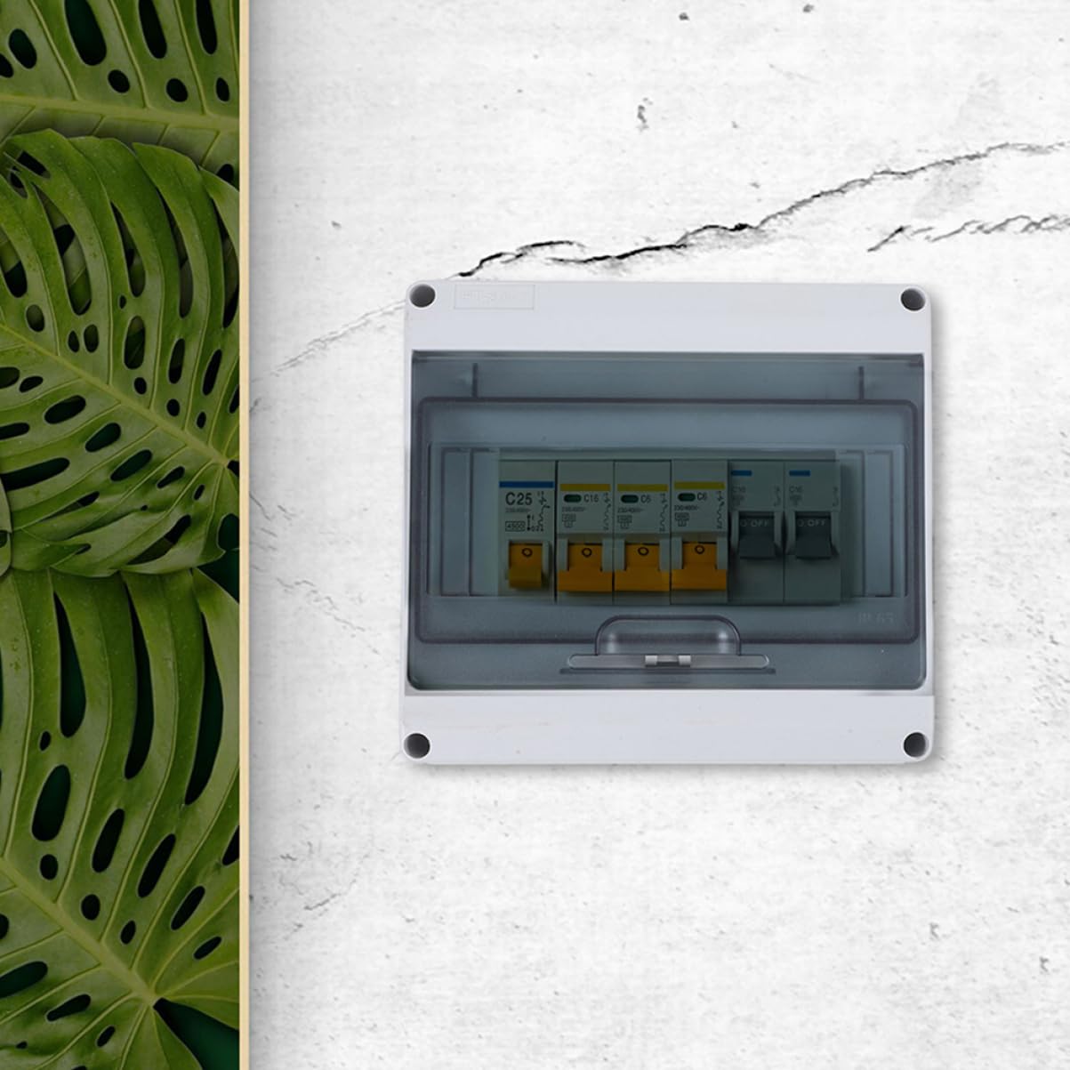 1 set Scatola Elettrica Vie con Protezione per Uso per Uffici Fabbriche e Residenze Facile da Installare e Resistente