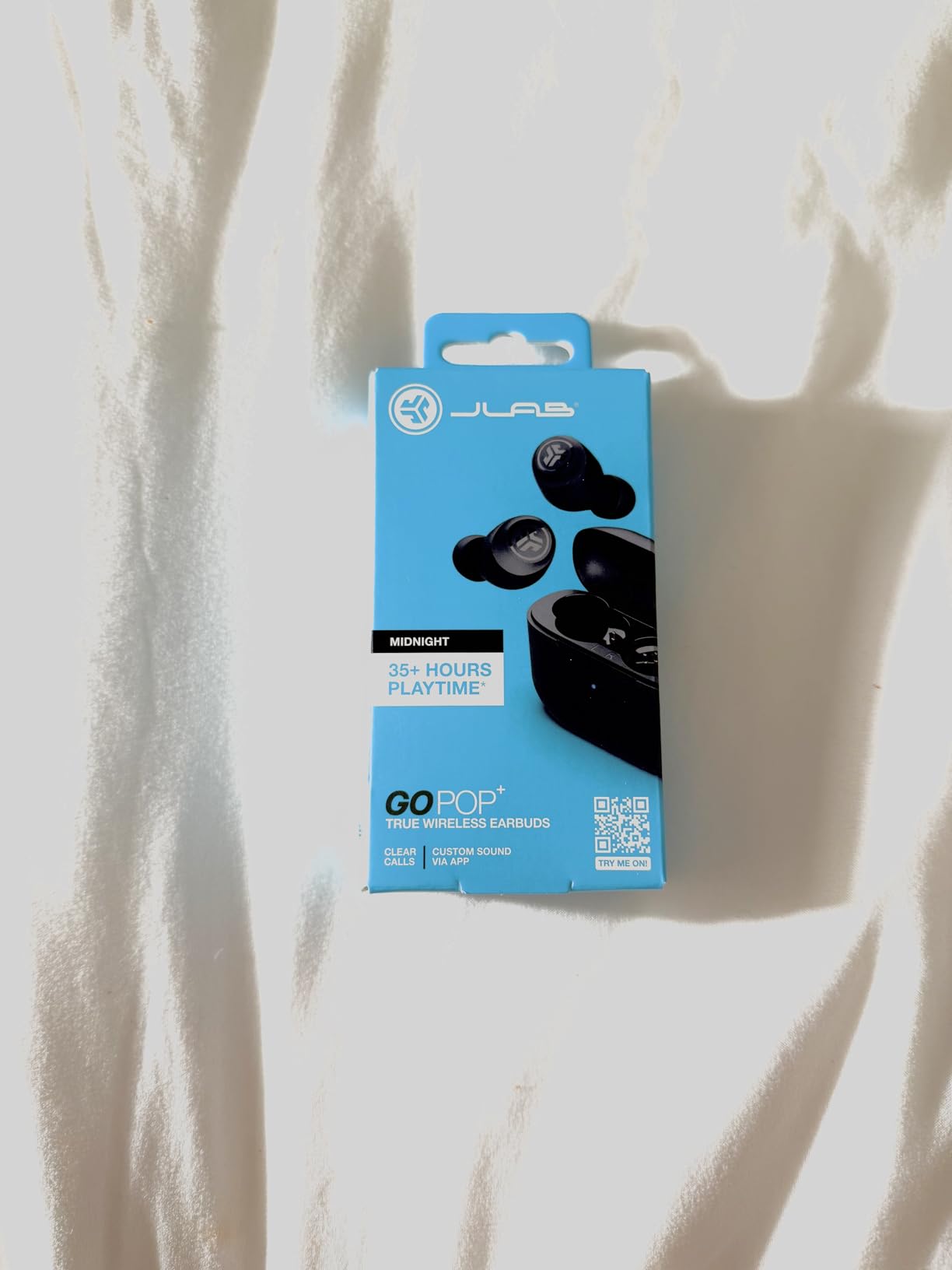 JLab Go Air Pop+ retail box