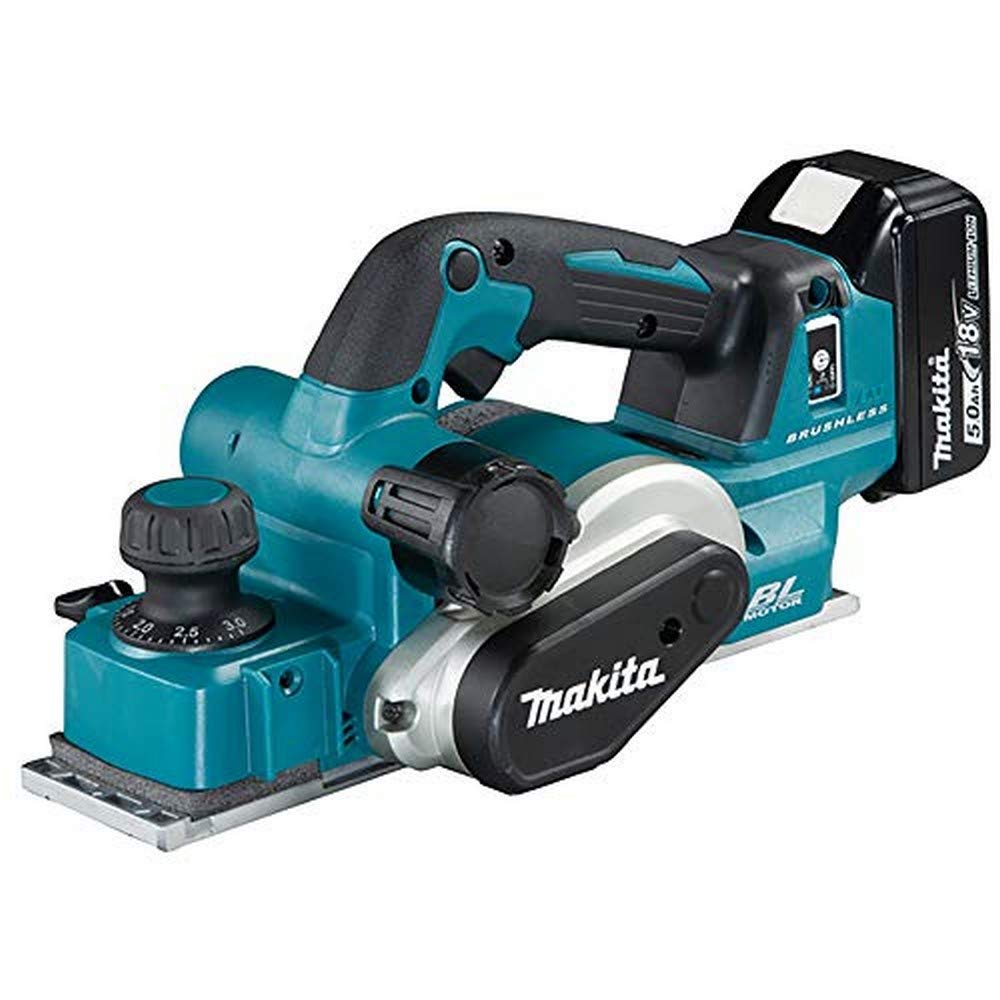 Makita DKP181RTJ, rabot sans fil 18V, 82 mm, Li-ion 5 Ah
