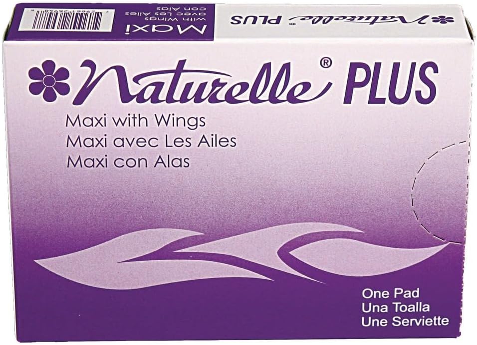 Naturelle Plus 25189973 Sanitary Napkins w/Wings, Dispenser Refill, 250/CT, White