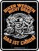 Produktbild RAHMENLOS Original Blechschild für den etwas älteren Biker: Biker Werden Nicht grau, das ist Chrom!