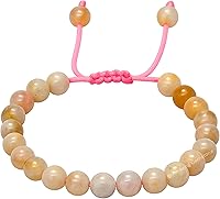 Vista 321 de Amazing Gemstone Crystal Bracelet for Women Men's Gifts - Protection Healing Crystal Bracelet - 8mm Gemstone Beaded Adjustable Bracelet Pulseras