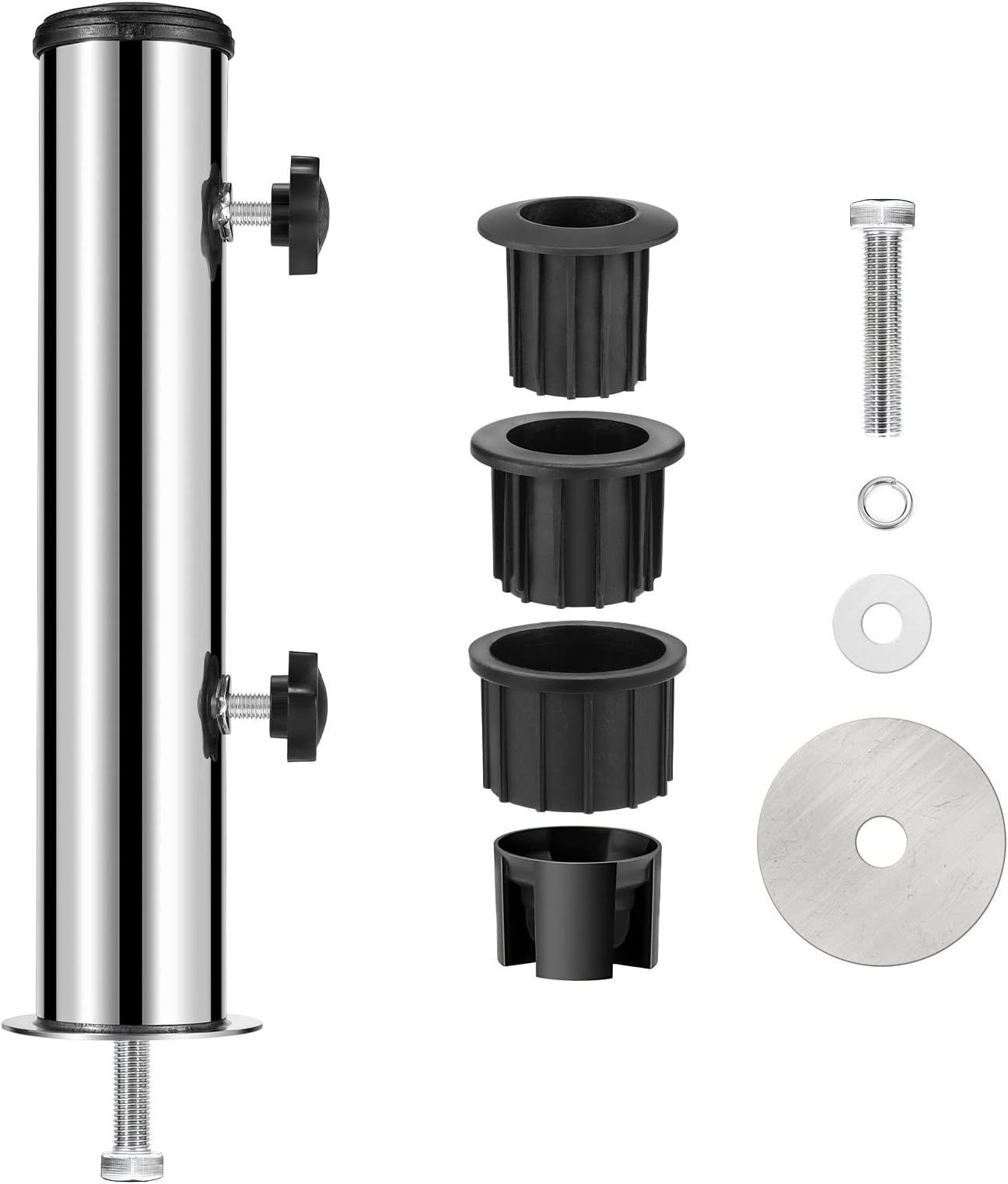 Universal Umbrella Pole Mount Stand Tube Set Granite