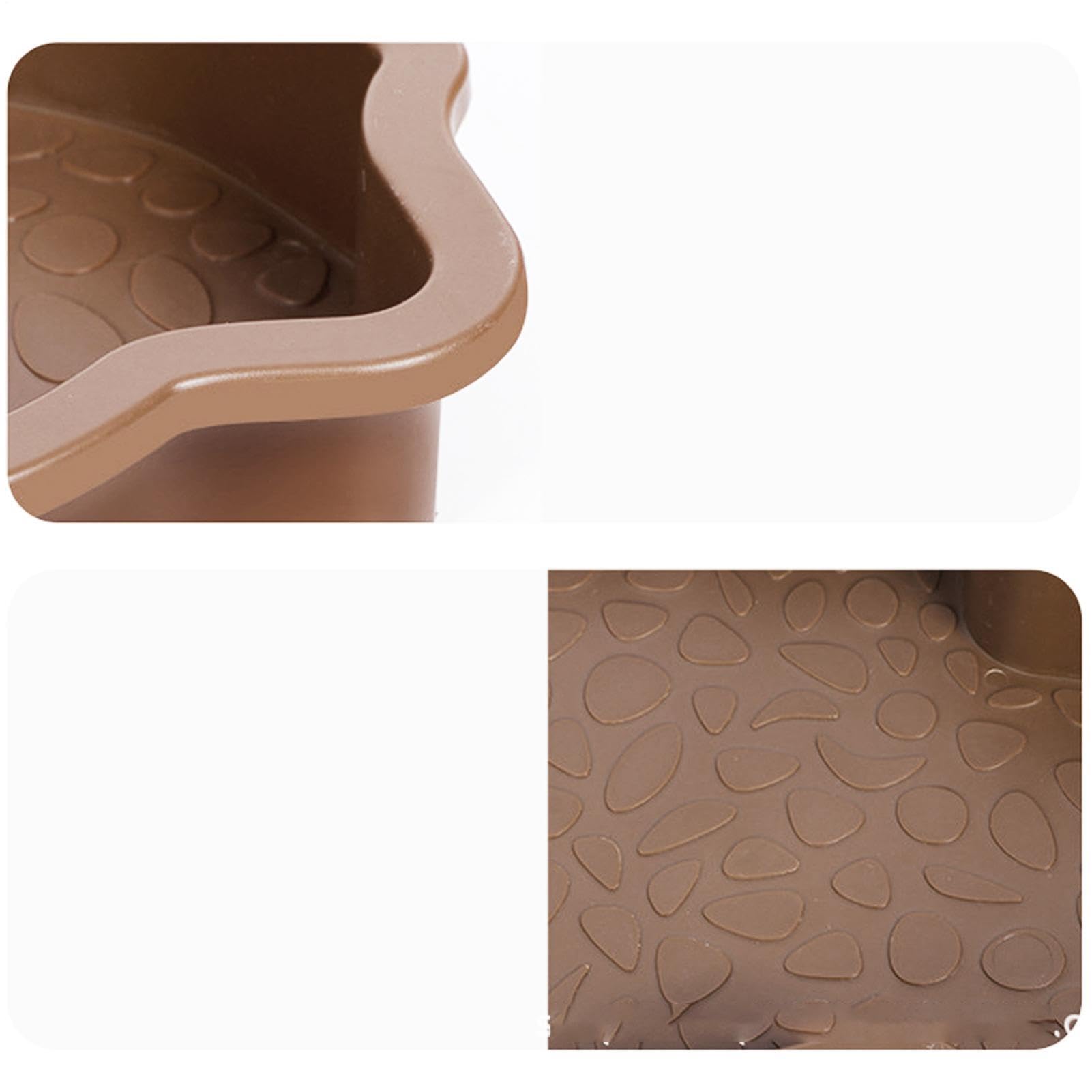 Piscine De Baignade pour Reptiles – ABS 13,78x11,22x1,69 Pouces | Bol De Bain À Plat D’Eau De Tortue | Piscine d'alimentation Et De Boisson pour Reptiles, Multi-Usage, Durable, pour Accessoires D'