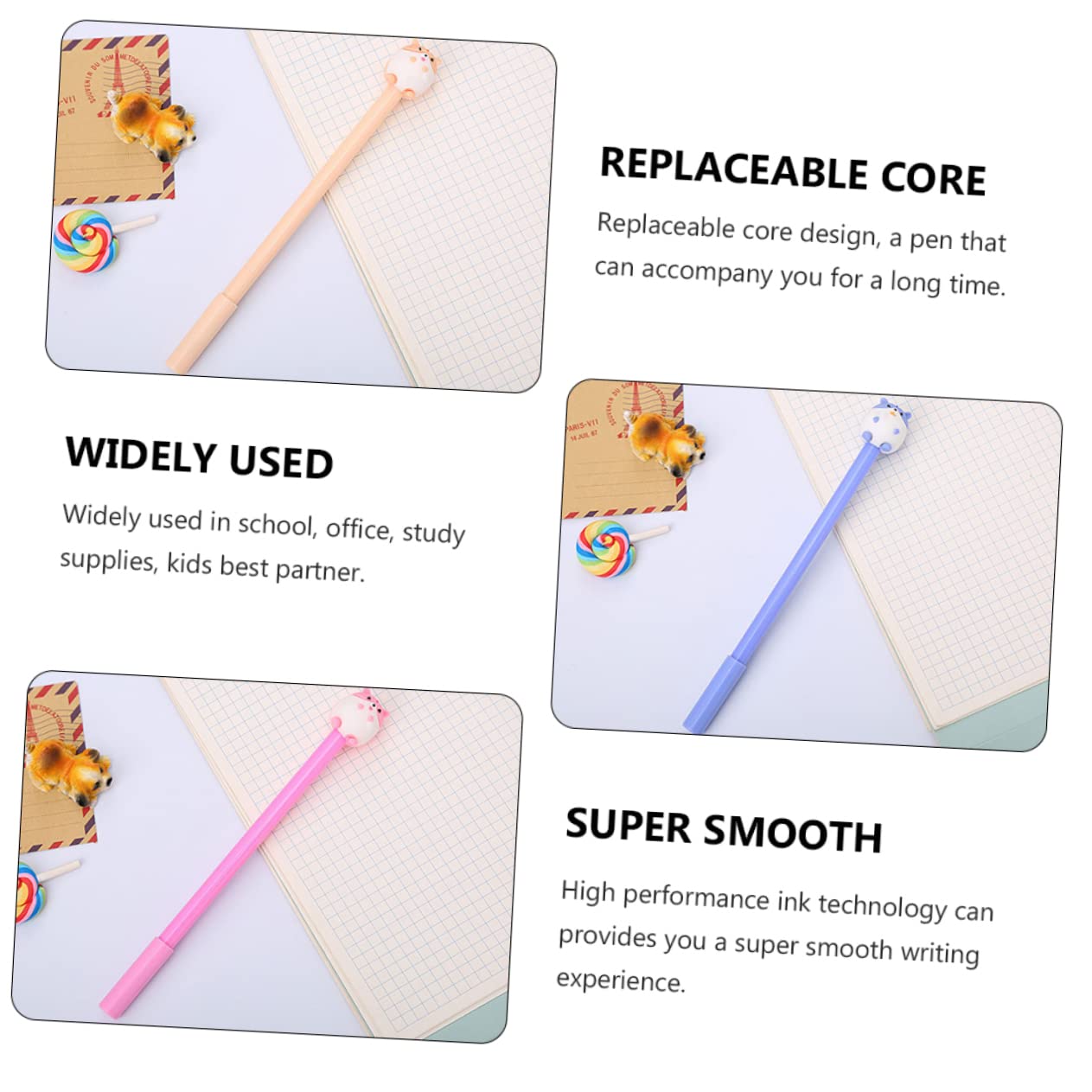 MAGICLULU 36 Pezzi 1 Set Di Penne Per Scrivere Comode Ed Eleganti Per Insegnanti Studenti E Impiegati Penne in Gel Con Impugnatura Liscia E Rotonda