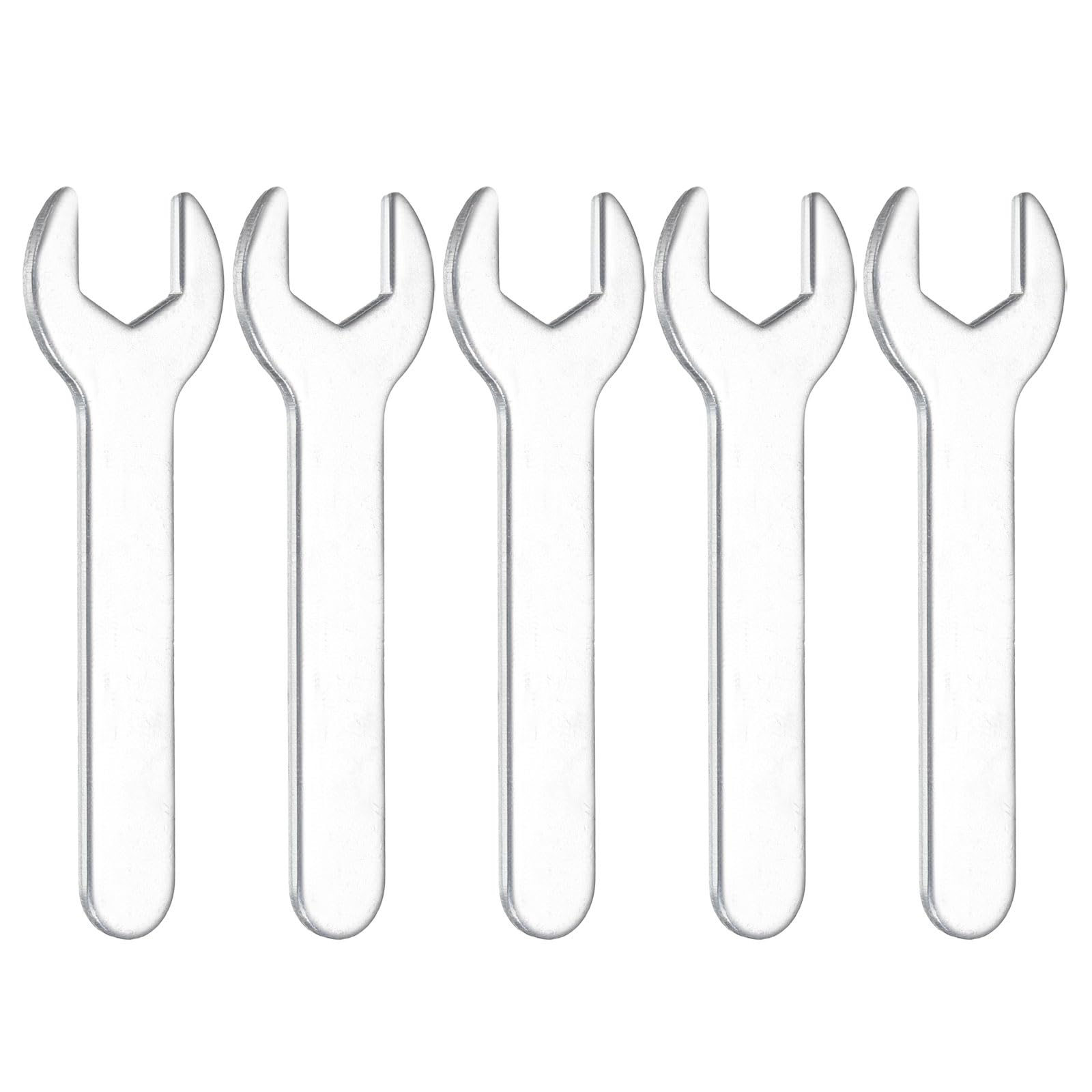 sourcing map 5pcs Super Thin Open End Wrench 13mm Metric 70mm Long 2mm Thickness Lightweight U-Shaped Spanner Single End Wrenches for Automotive Repair Furniture Assembly