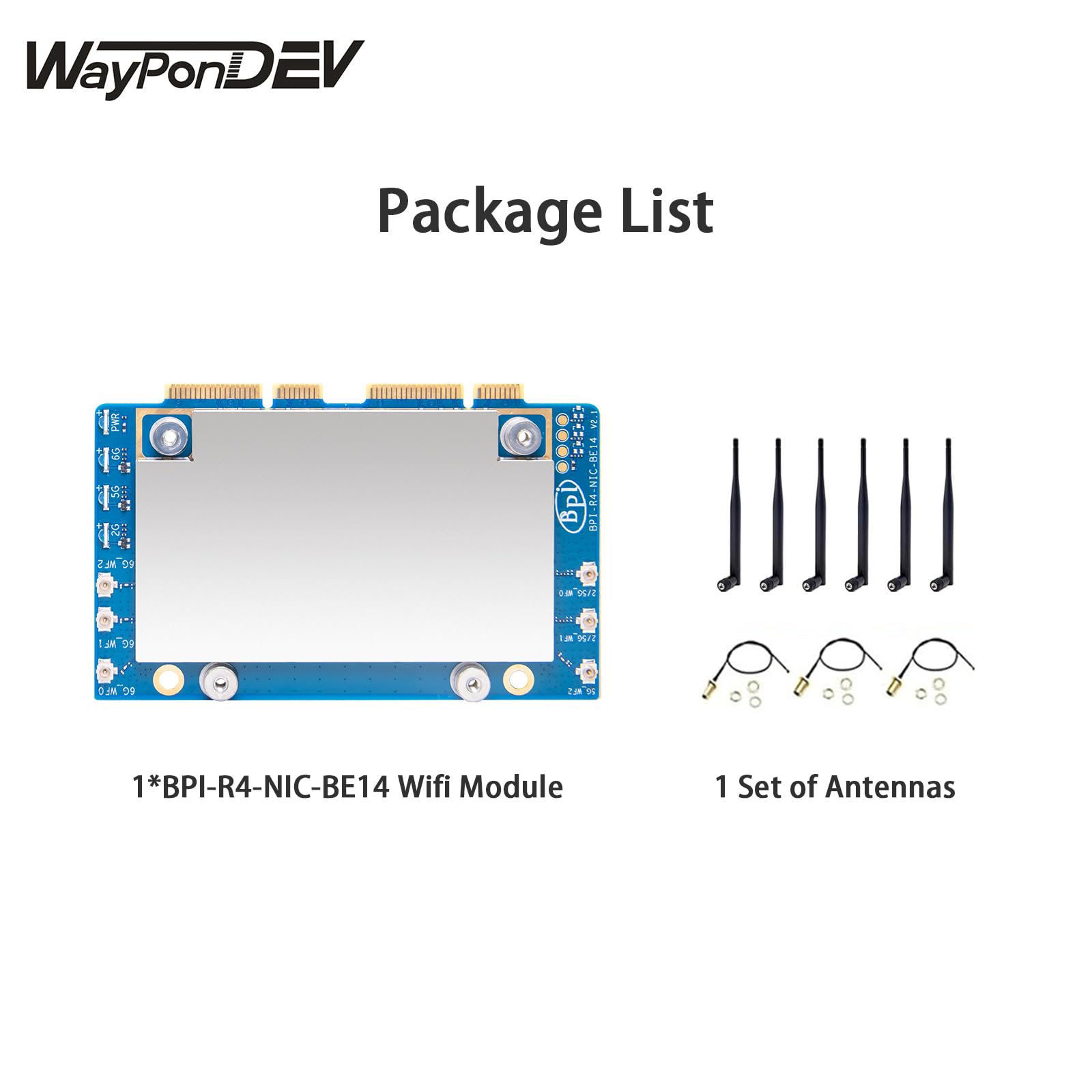Amazon.com: Banana Pi BPI-R4 NIC BE14 WiFi 7 Module for BPI-R4