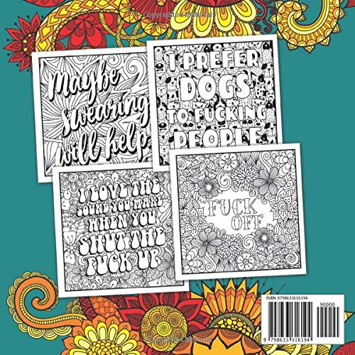 Fuckin' Inappropriate Coloring Book for Adults: Funny Swear Words, Quotes and Sayings for Coloring and Activity Fun, great Gift for Adult Relaxation image 2