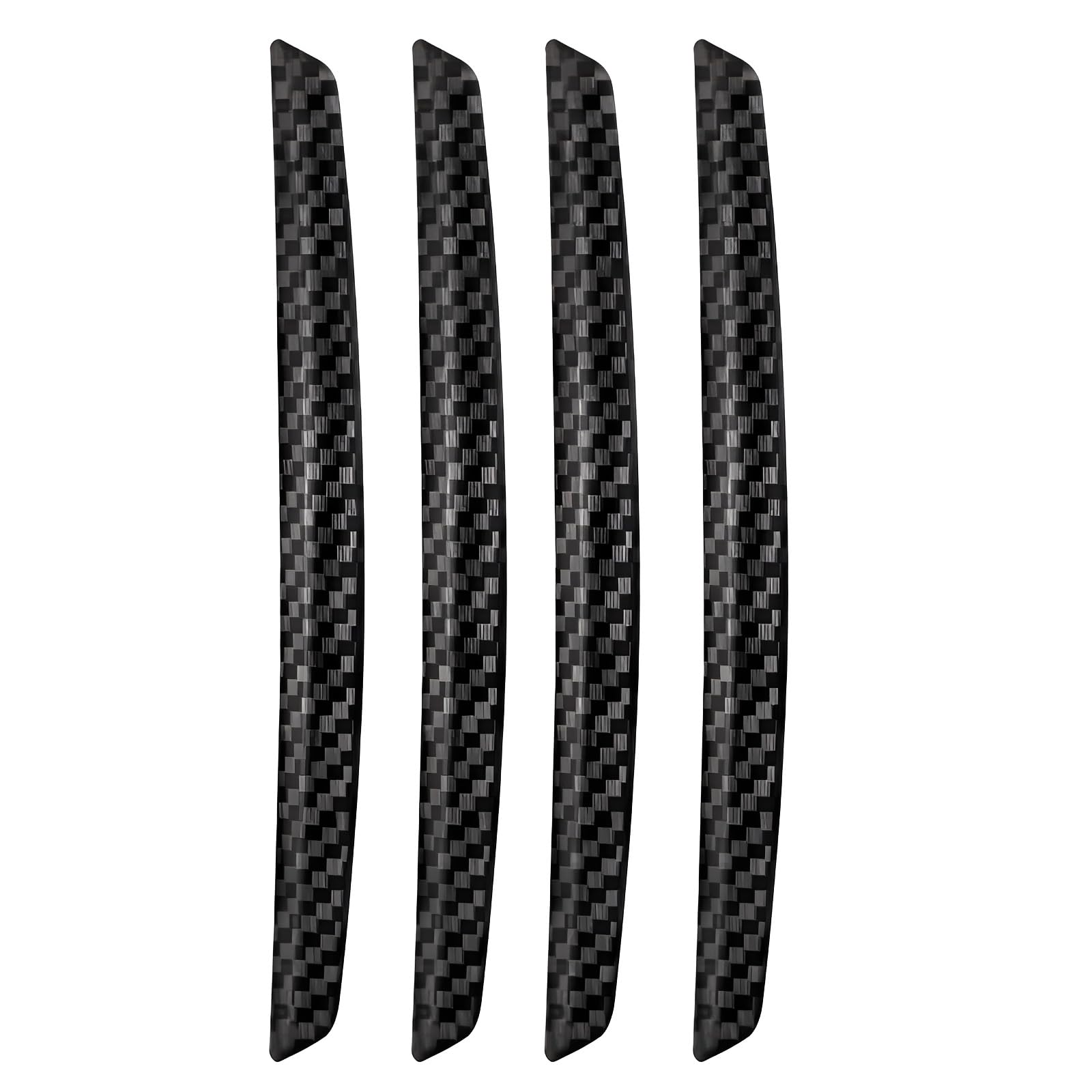 4 Paracolpi Portiere Auto in Fibra di Carbonio Nera - Protezione per Bordi Delle Portiere Auto - Adesivi per Proteggere Dalle Collisioni in Auto - Utilizzabili su Diversi Modelli Auto