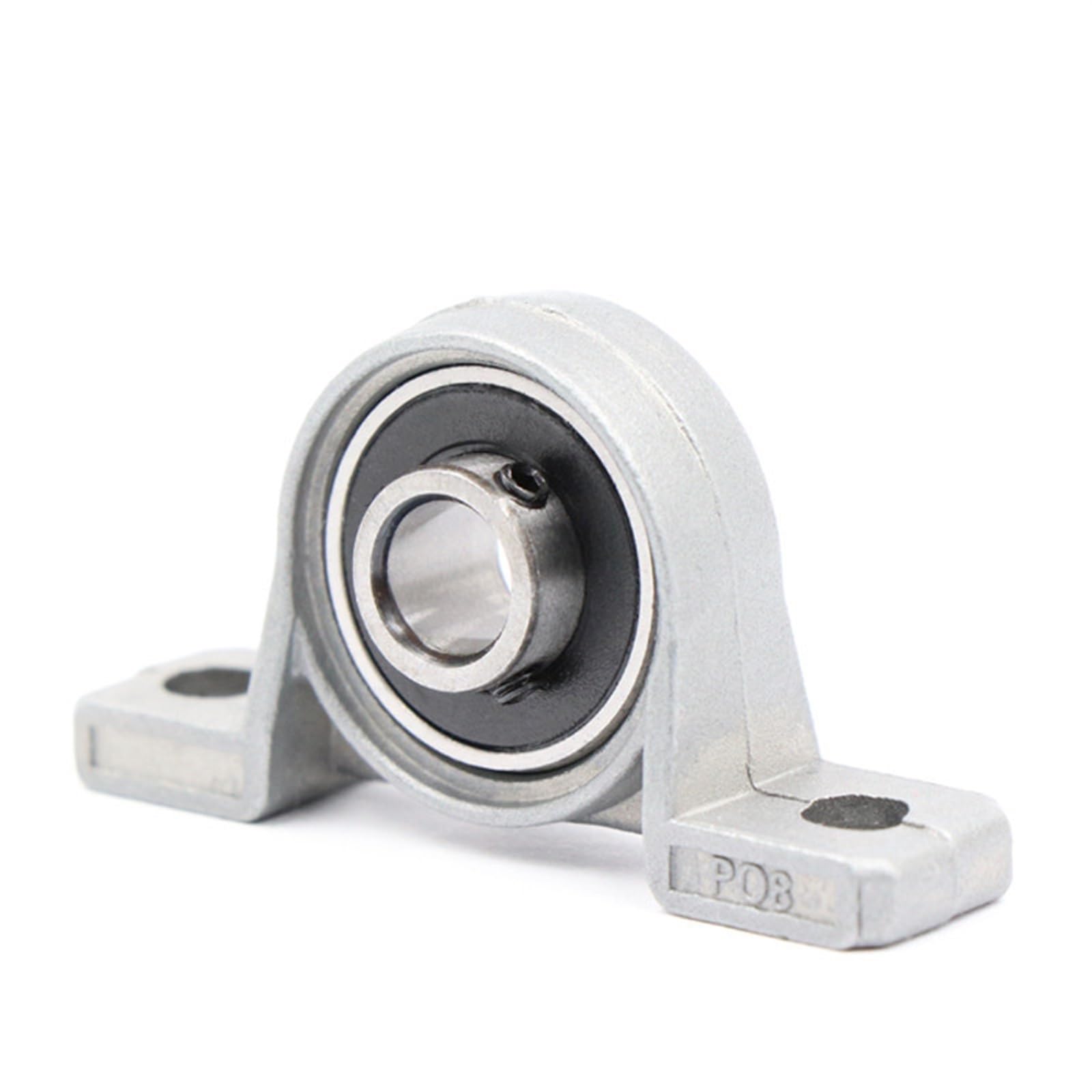 Cojinetes de aleación de zinc con soporte, 1 rodamiento de aleación de zinc con carcasa, soporte de eje lineal con orificio interior de 8 mm a 30 mm.(Kp000 10mm)