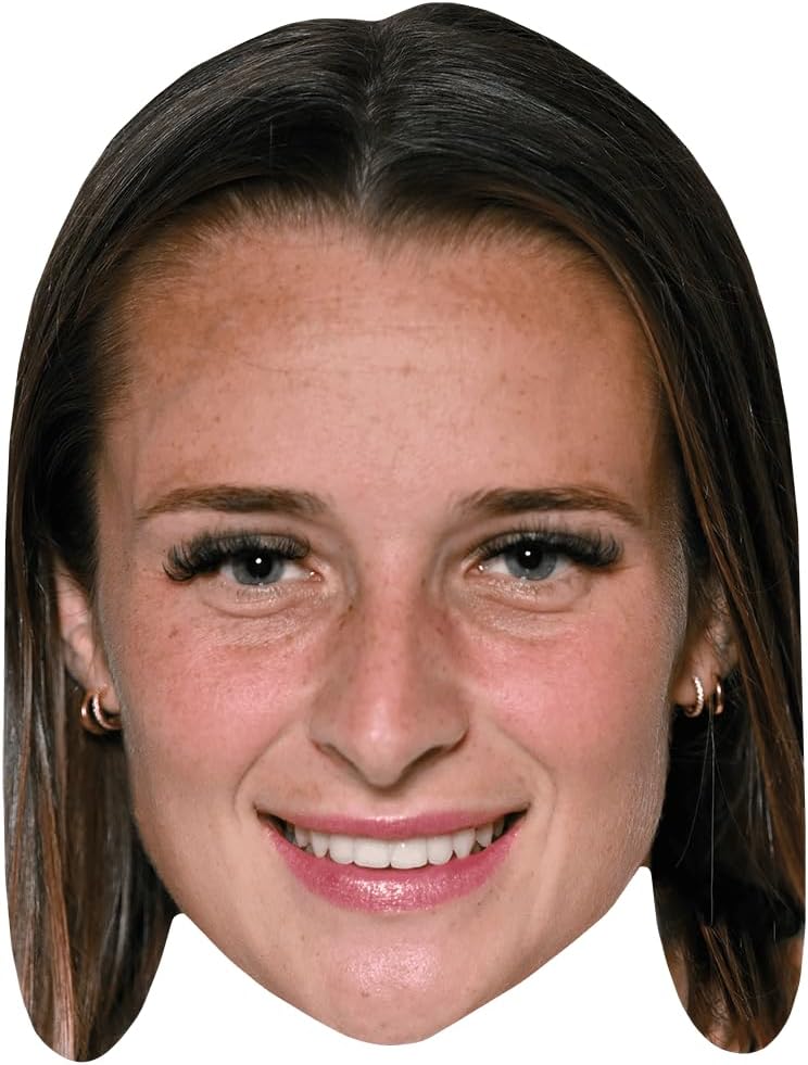 Ella Toone (Smile) Celebrity Mask, Flat Card Face, Fancy Dress Mask