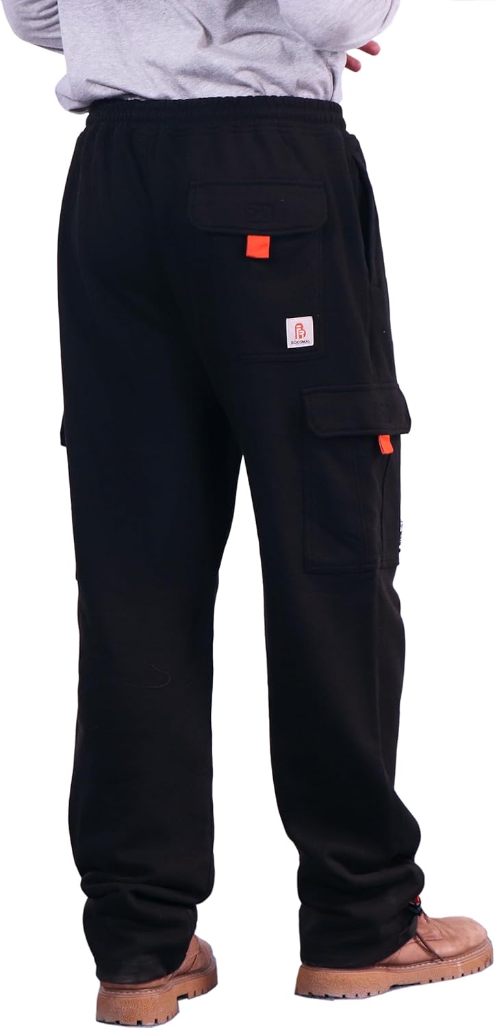 BOCOMAL FR Cargo Sweatpants Flame Resistant Midweight 10.5oz Knit Multi-Pockets FR Pants(Non Fleece) - Image 3
