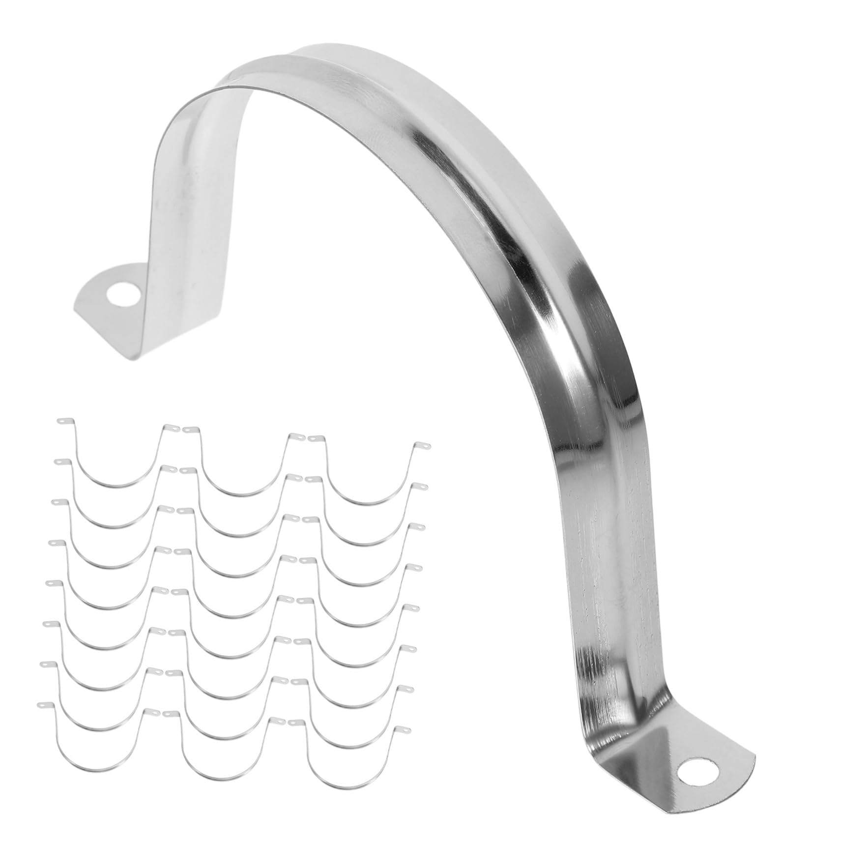 Morsetto Fissaggio Sicuro Installazione Acciaio, Inox 100, Pezzi Facile per Tubo, Flessibile Tubi per Uso Residenziale e Industriale