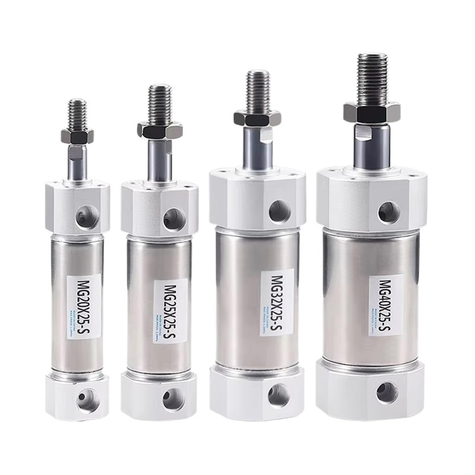 Vérin pneumatique mini inox pour remplacer vos cylindres grippés à course 125mm