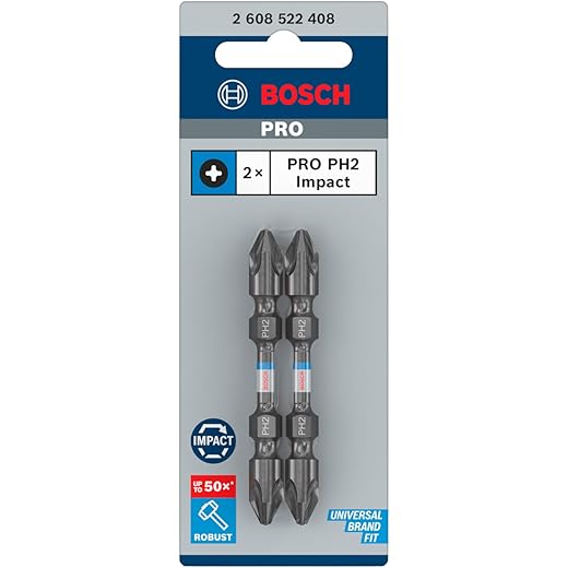 Bosch Impact Screwdriver Bits 65mm
