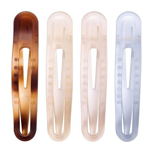 Miniatura 7 de Pinzas de pelo de cocodrilo para mujer, pinzas de garra jumbo de 4 colores, pinzas de agarre fuerte para el cabello mate