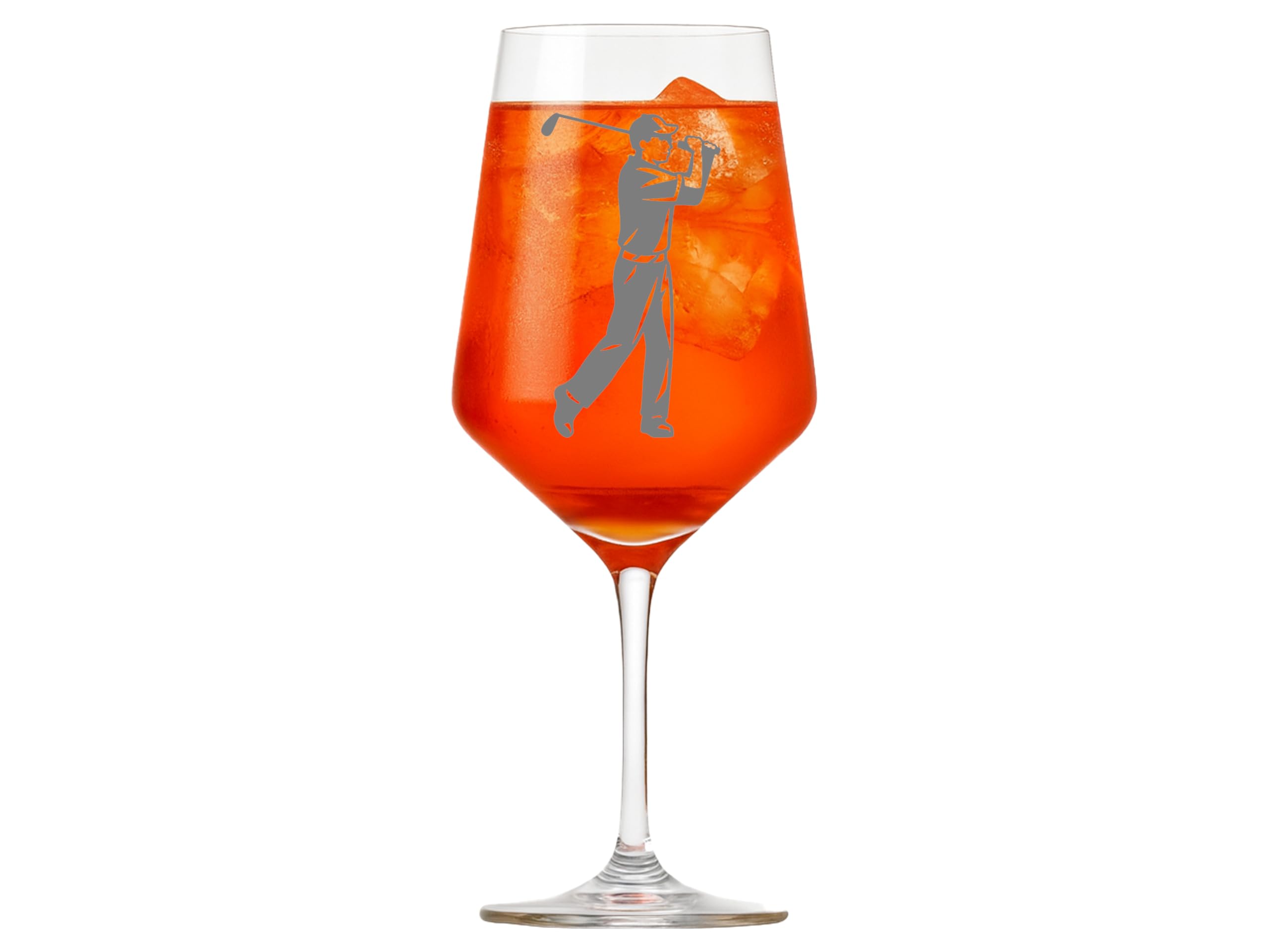 eXODA Weinglas mit Gravur Golfer Set mit Weinflaschenhalter Caddy für Golfliebhaber und Weinfreunde ideal für jede Gelegenheit mit zeitlosem Design und Pflegeleichtigkeit