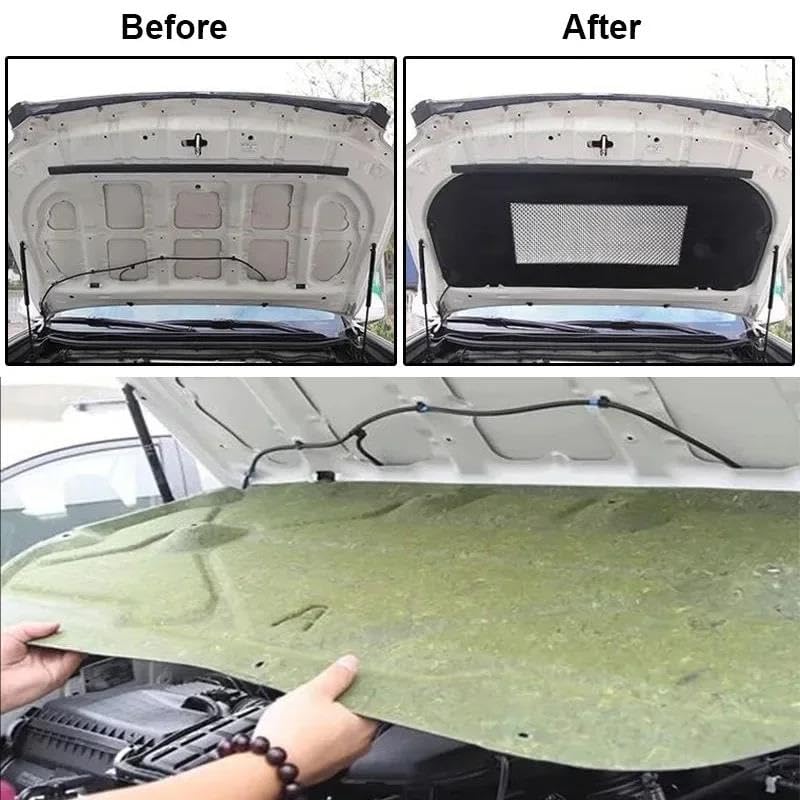 Tapis insonorisant pour capot de Toyota Prado 2010-2017 en coton isolant - 5