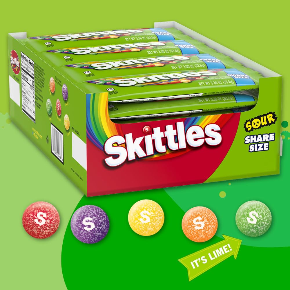 Skittles Sour Candy 3.3 ounce 24 Share Size Packs product thumbnail 5
